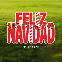 Feliz Navidad Yard Sign
