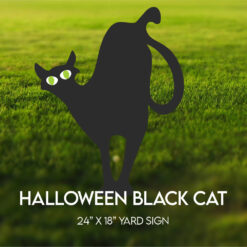 Black Cat Yard Sign