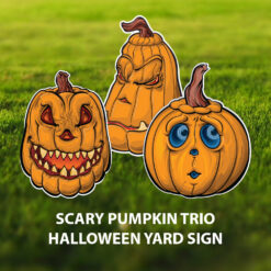 Halloween Pumpkin Yard Sign Set