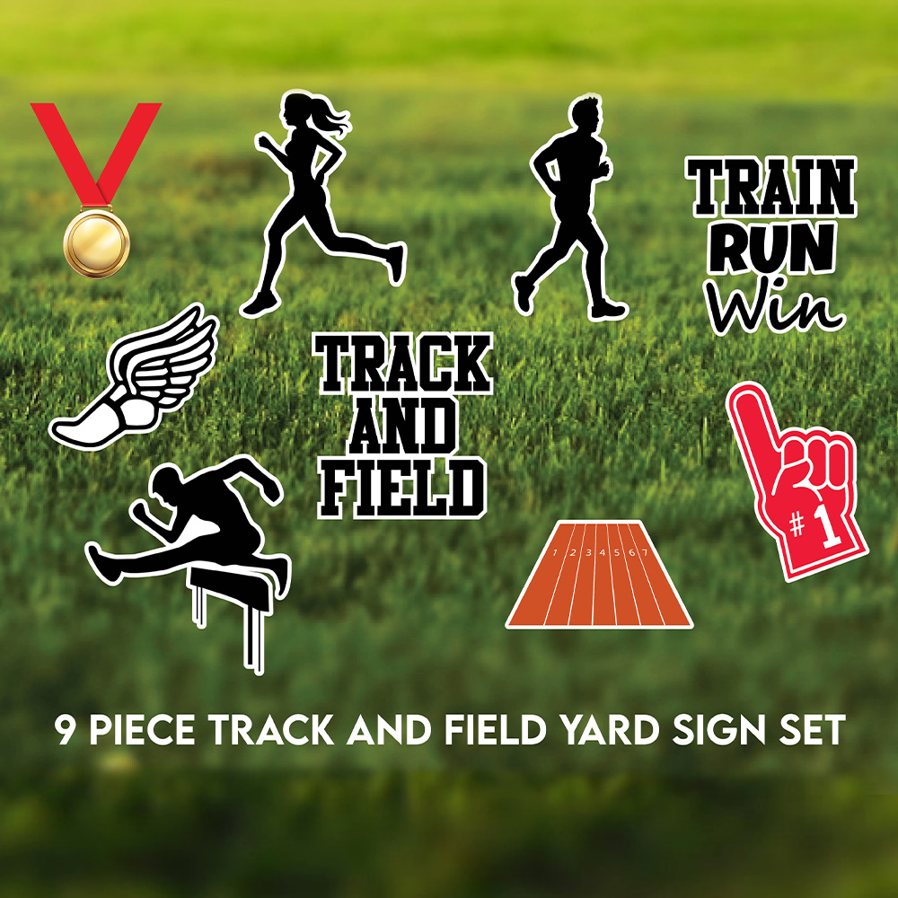 Track and Field Yard Sign Set Buy Online at Flexpress
