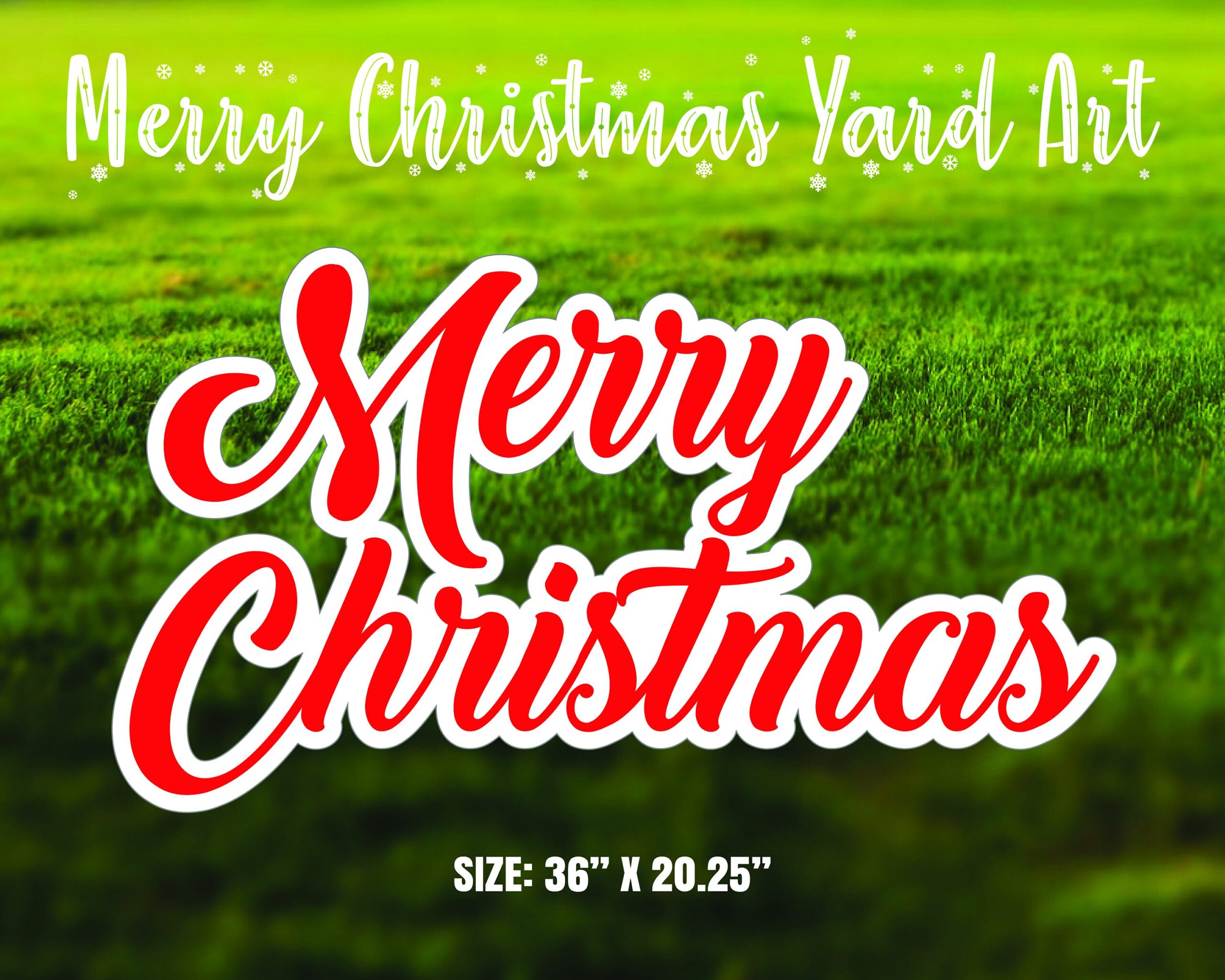 Merry Christmas Yard Sign | Buy Online at Flexpress