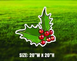 Christmas Holly Yard Sign