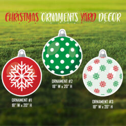 Christmas Ornaments Yard Signs