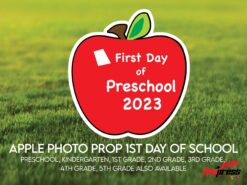 First Day of School Apple Yard Sign