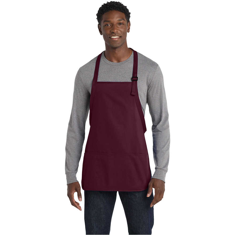 A510 Port Authority® Medium-Length Apron with Pouch Pockets